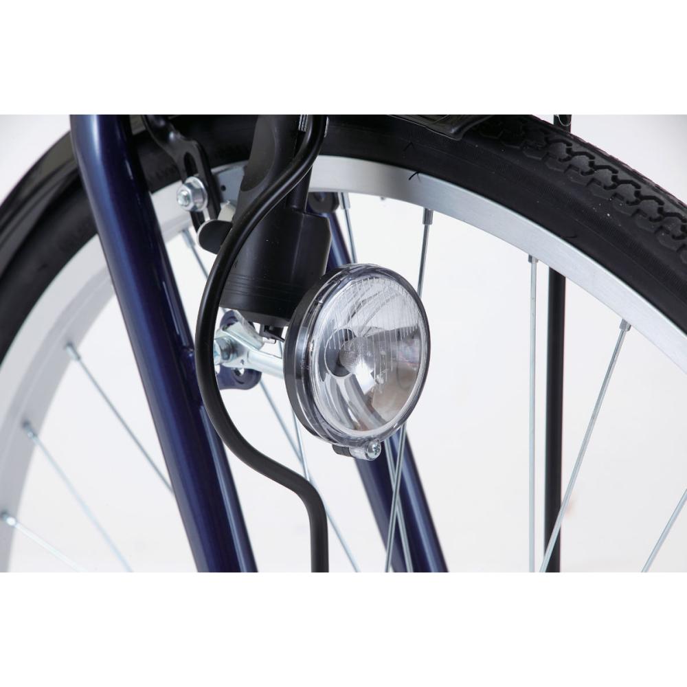 パンクしにくい カゴ付クロスバイク デプス ２７インチ ネイビーの通販 ホームセンター コメリドットコム