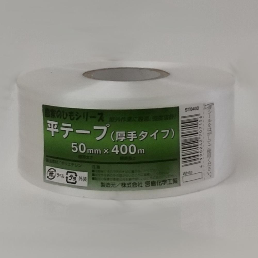 宮島化学工業 農家のひもシリーズ 平テープ厚手 ５０ｍｍ×４００ｍ ＳＴ０４００の通販 | ホームセンター コメリドットコム