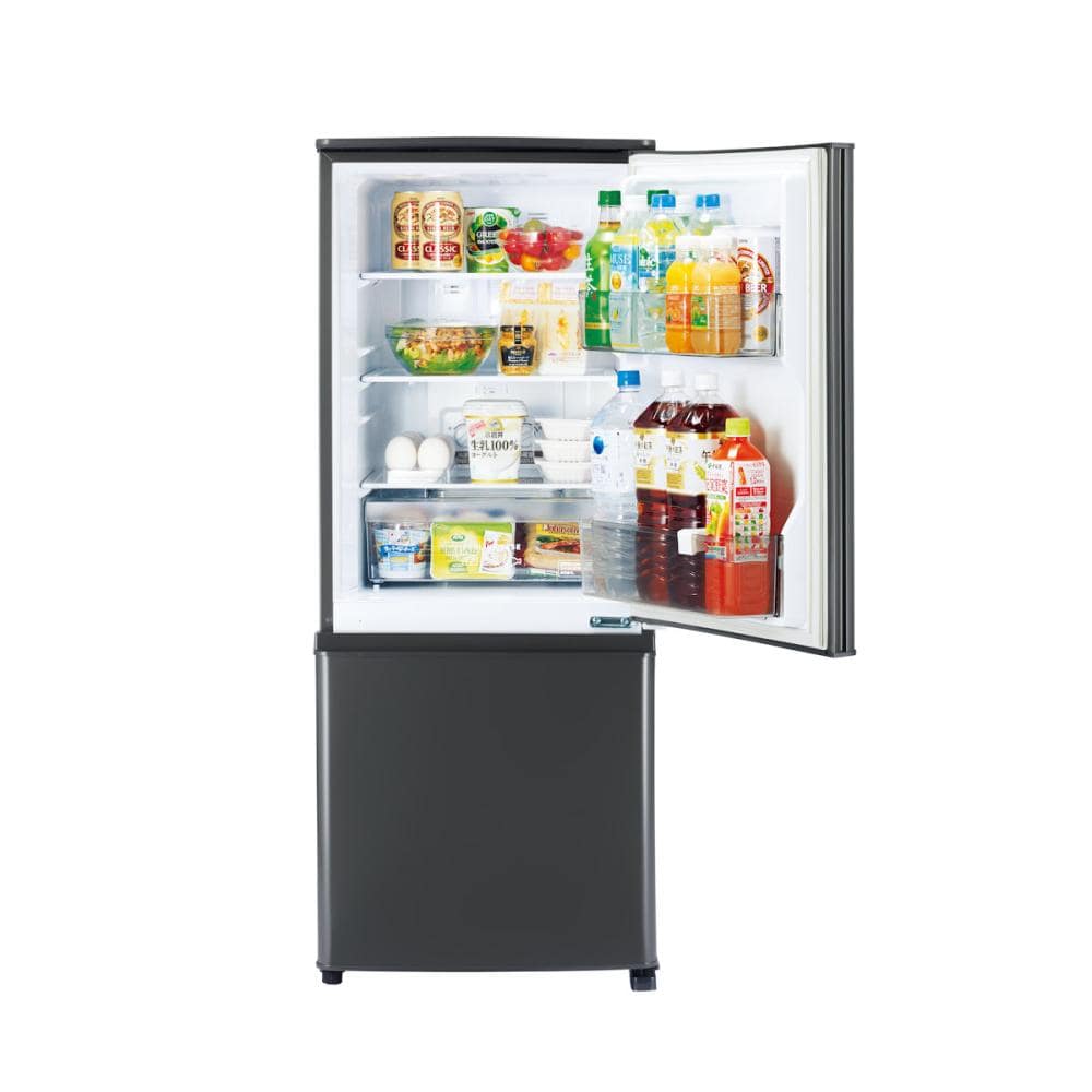 三菱電機　２ドア冷蔵庫　１４６Ｌ　マットチャコール　ＭＲ－Ｐ１５Ｇ－Ｈ
