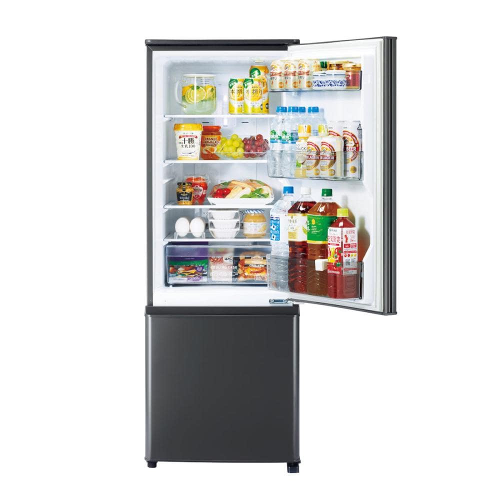 三菱電機　２ドア冷蔵庫　１６８Ｌ　マットチャコール　ＭＲ－Ｐ１７Ｇ－Ｈ