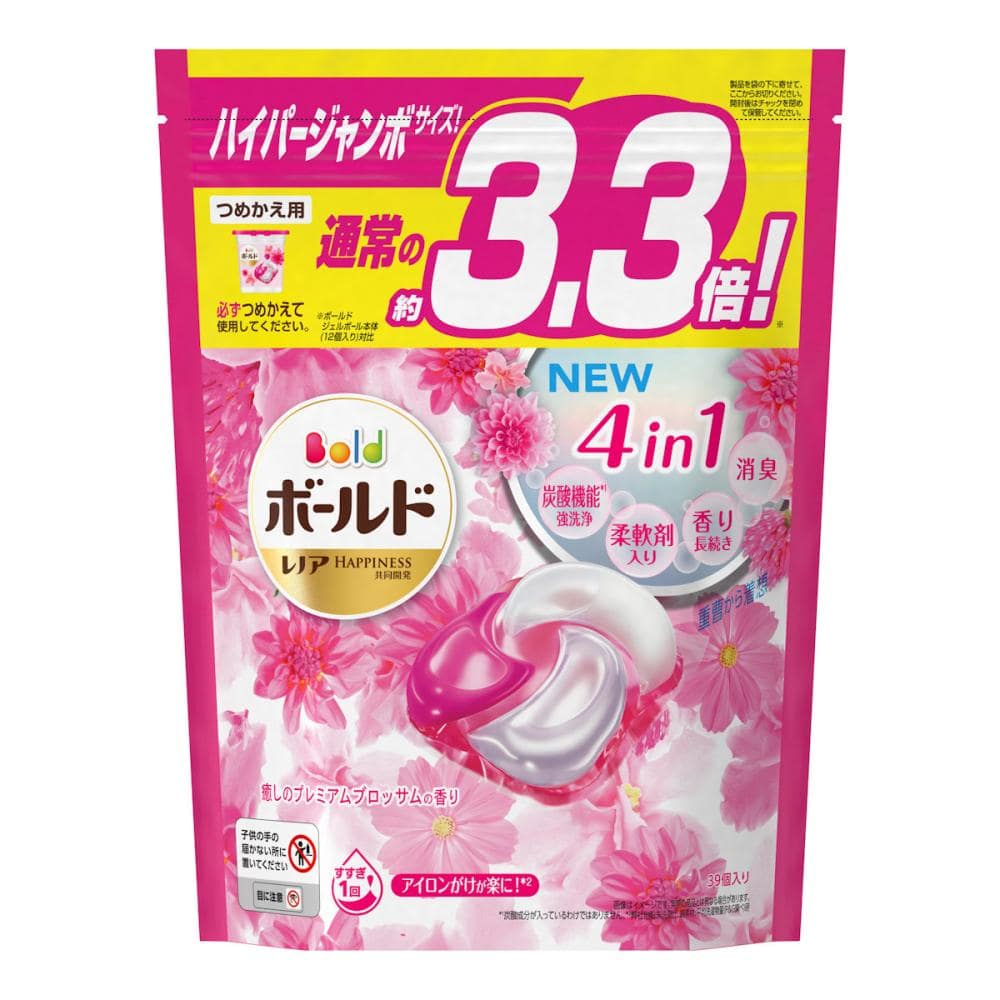 p g ボールド ジェルボール4d プレミアムブロッサム ハイパージャンボ つめかえ用 39個入りの通販 ホームセンター コメリドットコム p g ボールド ジェルボール4d プレミアムブロッサム ハイパージャンボ つめかえ用 39個入りの通販 ホームセンター コメリドットコム
