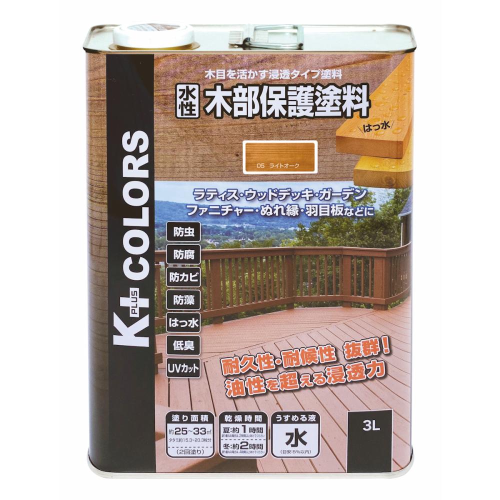 ラッピング無料 ペイント・塗料 ニッペホームプロダクツ 水性木部保護塗料 03 けやき 3L 4缶セット