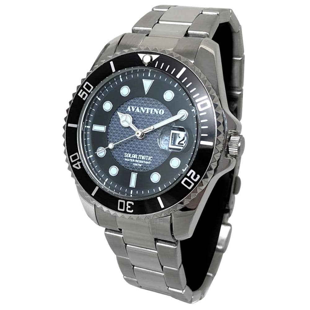 クレファー　ＡＶＡＮＴＩＮＯ　腕時計　ＧＲソーラーウォッチ　シルバー×ブラック　ＡＶ－ＡＭ２８４－ＢＫＳ