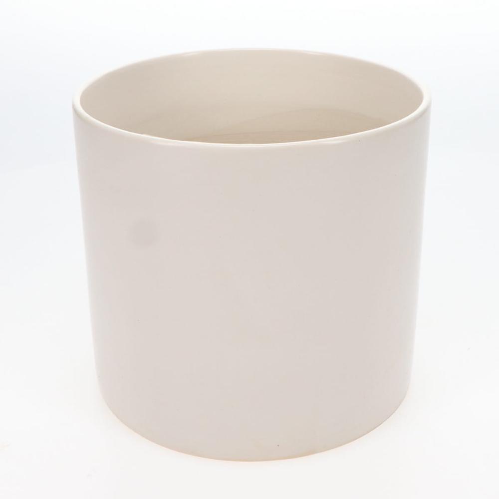 陶器　鉢カバー　２４ｃｍ　白