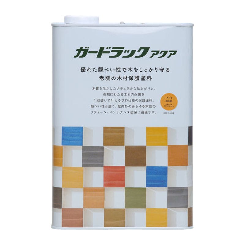ガードラックアクア 白木色 3.0kg
