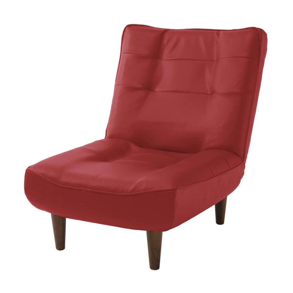 セルタン　ハイバックソファ　１人掛　ＰＶＣ　レッド　Ａ３２７ｐ－５９６ＲＥＤ