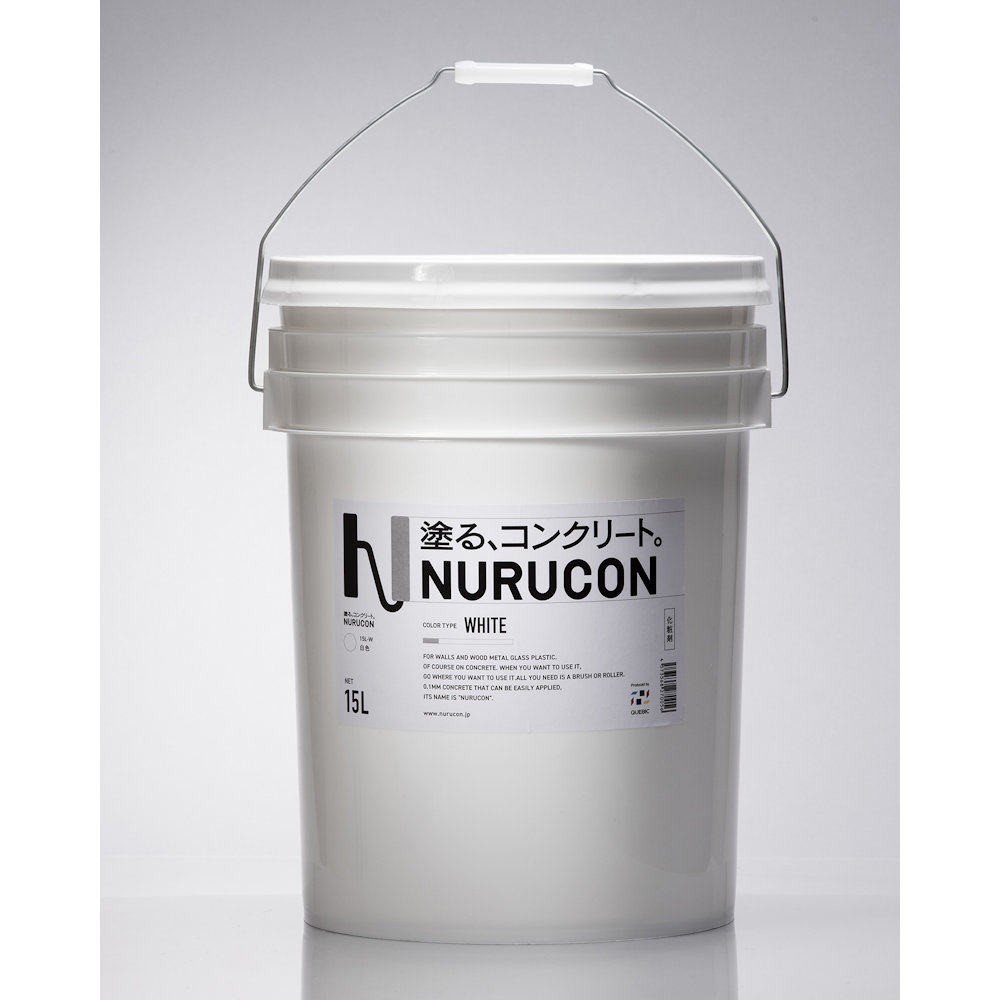 水性コンクリート用化粧剤　ヌルコン　１５Ｌ　ホワイト