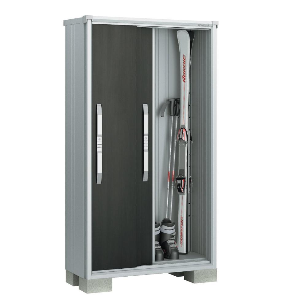 ヨド物置 エスモ 間口105×奥行51×高さ190cm 一般型 ウッディエボニー ESF1005A/WE