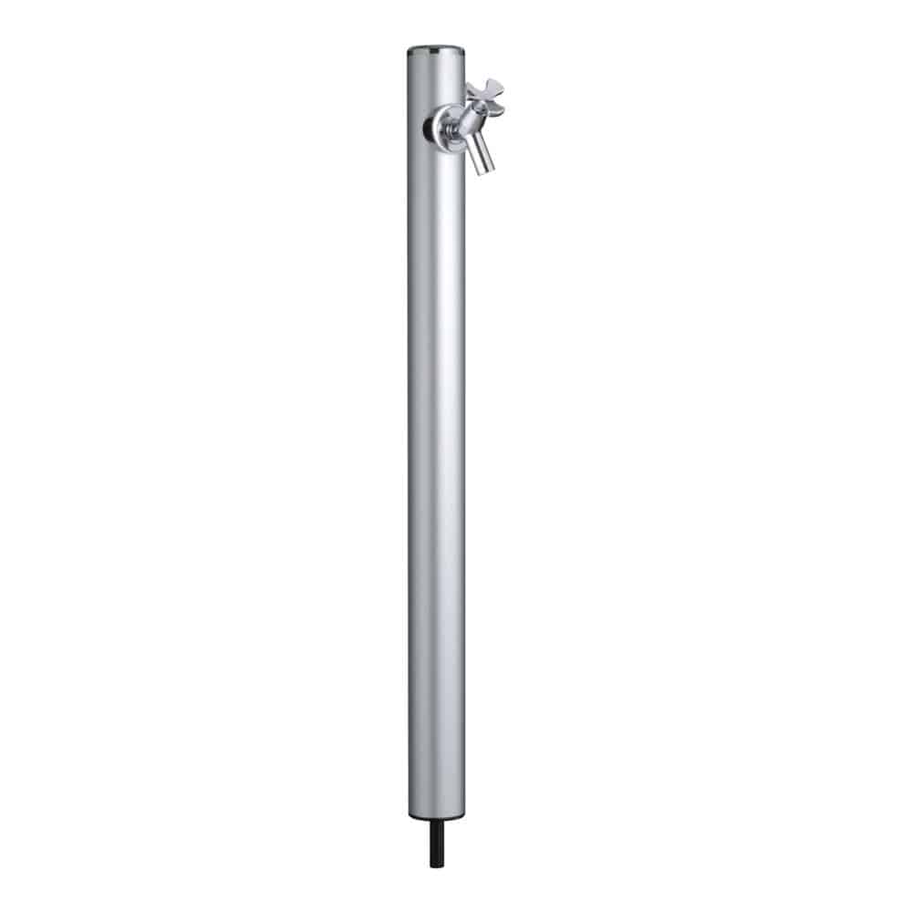 丸形アルミ 水栓柱 ＨＩ－１６×９６０ シルバーＮ 水協 の通販