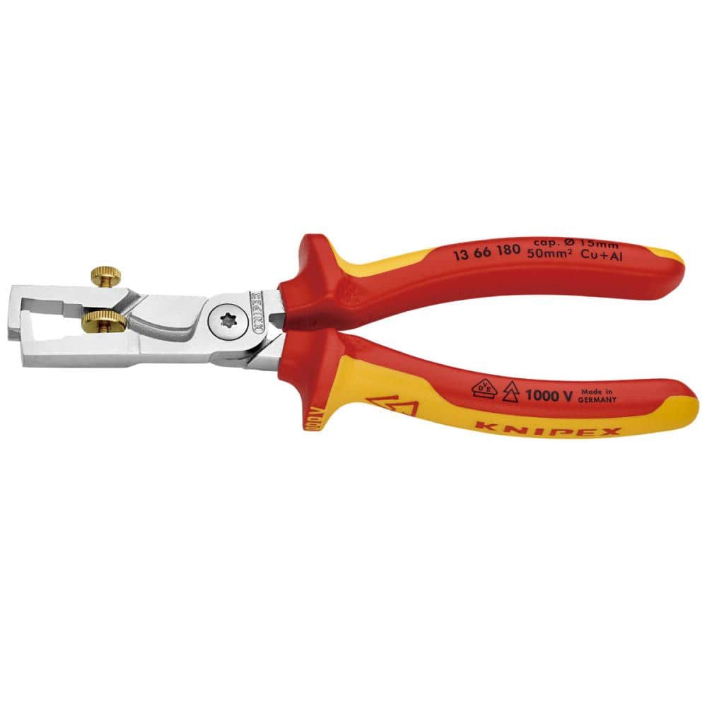 KNIPEX(クニペックス) 1000V 絶縁カッティングストリッパー 180mm 1366-180