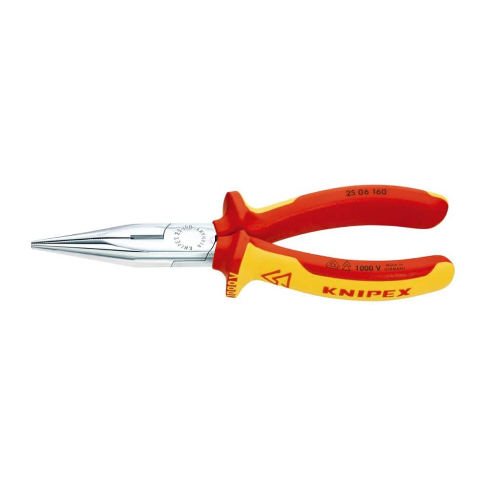 ＫＮＩＰＥＸ（クニペックス）　１０００Ｖ　絶縁ラジオペンチ　１６０ｍｍ　２５０６－１６０