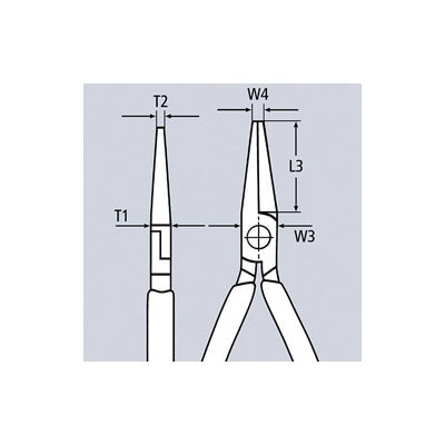 ＫＮＩＰＥＸ（クニペックス）　１０００Ｖ　絶縁ラジオペンチ　１６０ｍｍ　２５０６－１６０