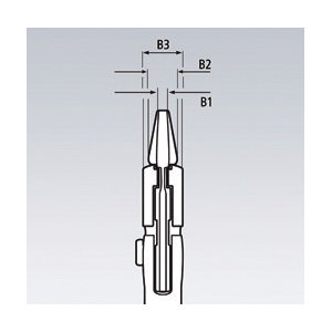 ＫＮＩＰＥＸ（クニペックス）　１０００Ｖ　絶縁プライヤーレンチ　２５０ｍｍ　８６０６－２５０ＳＢ