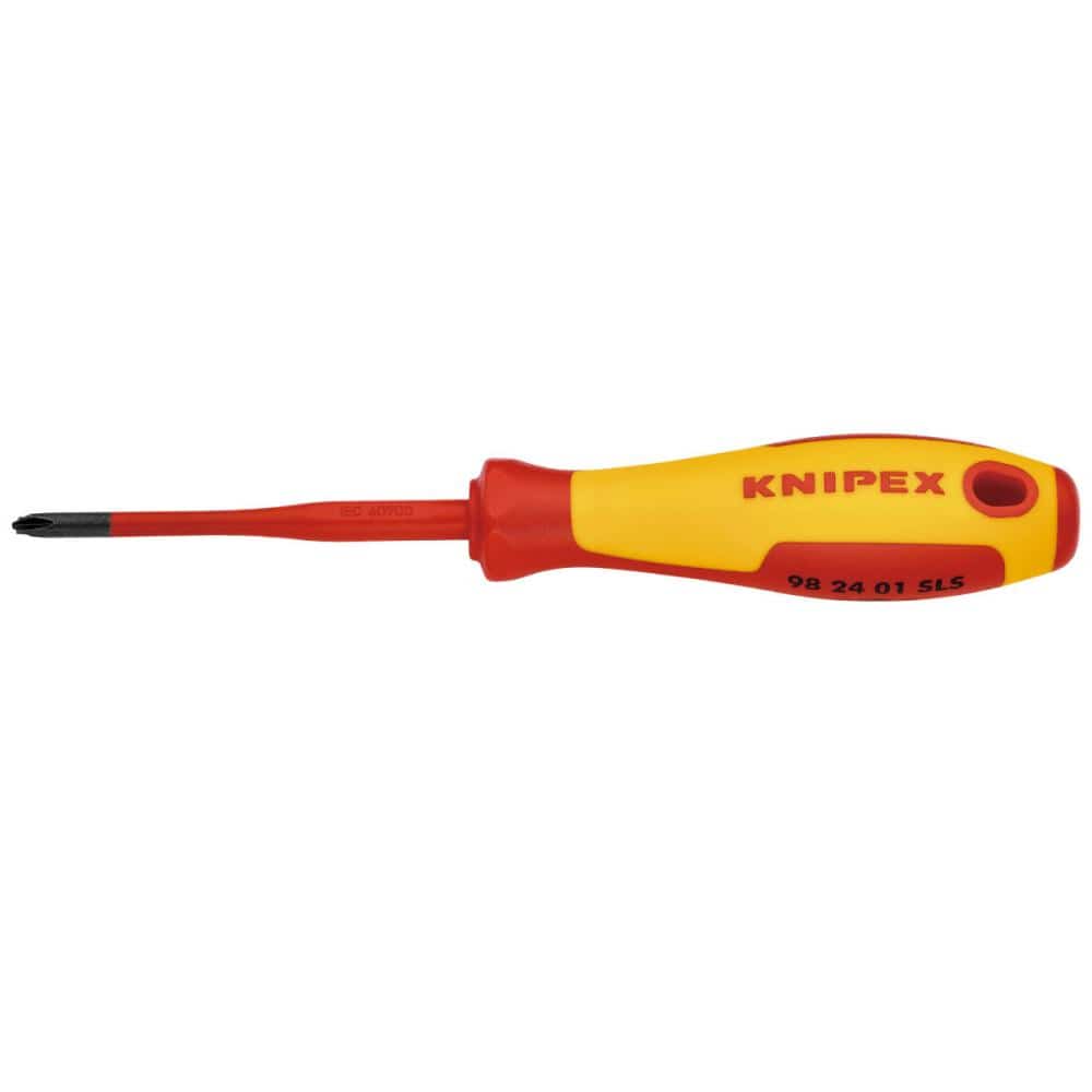 KNIPEX 1000V 絶縁スリムドライバー (プラス・マイナス) #1 9824-01SLS