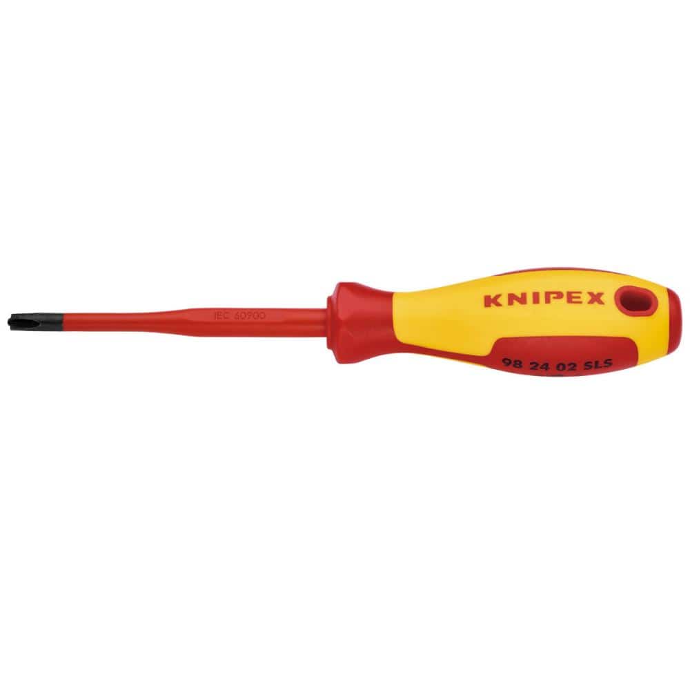 KNIPEX 1000V 絶縁スリムドライバー (プラス・マイナス) #2 9824-02SLS