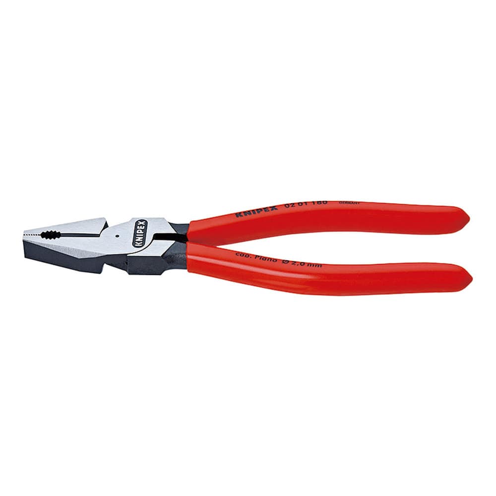 ＫＮＩＰＥＸ　強力型ペンチ　１８０ｍｍ　プラスチックコーティングハンドル　０２０１－１８０