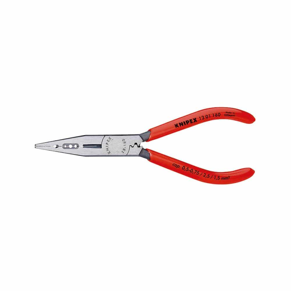 KNIPEX 電気工事用ペンチ 160mm プラスチックコーティングハンドル 1301-160