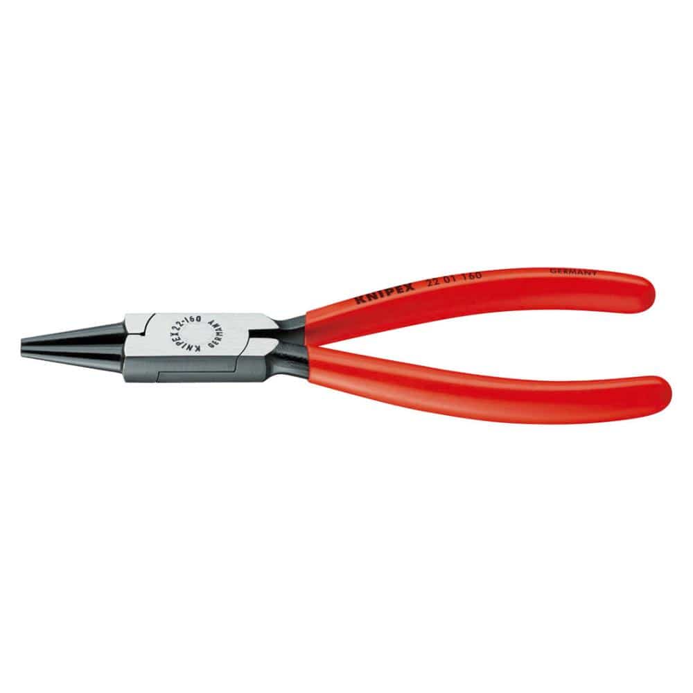 KNIPEX 丸ペンチ 140mm プラスチックコーティングハンドル 2201-140