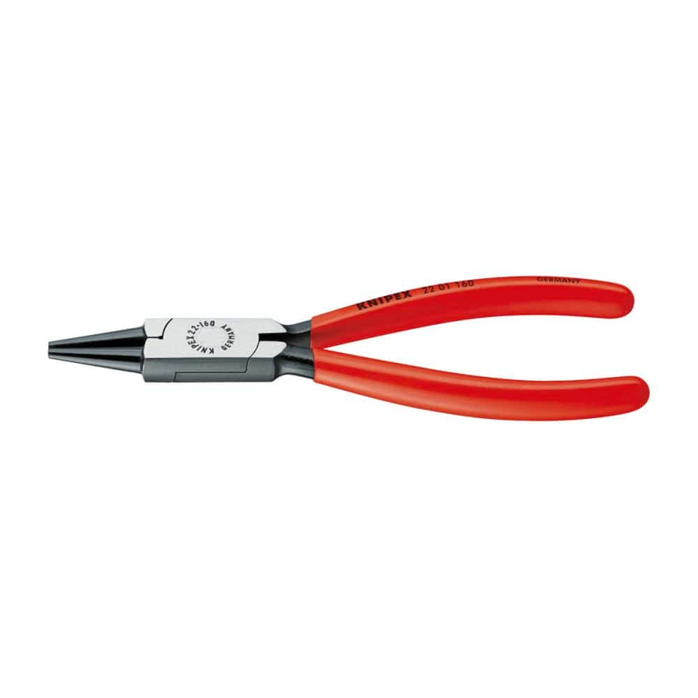 KNIPEX 丸ペンチ 160mm プラスチックコーティングハンドル 2201-160