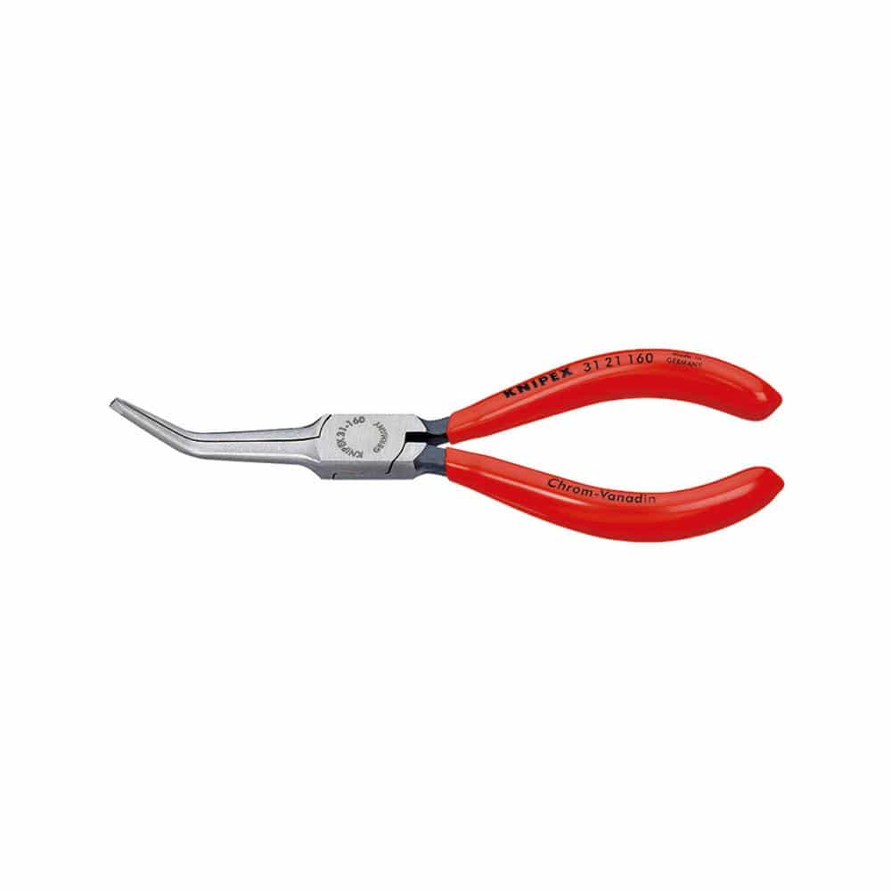 ＫＮＩＰＥＸ（クニペックス）　４５度先端先曲　ニードルノーズプライヤー　１６０ｍｍ　３１２１－１６０