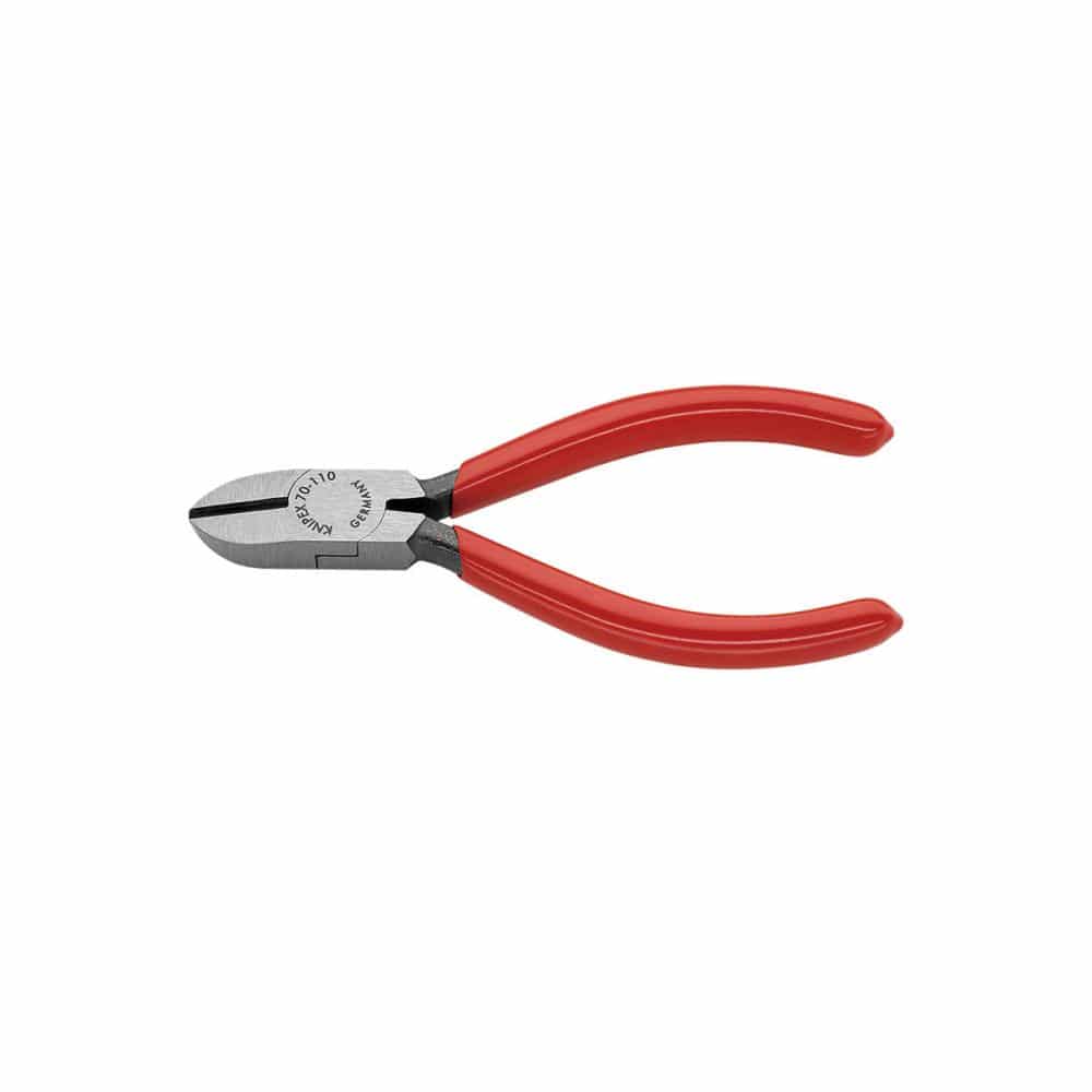 KNIPEX 斜ニッパー 110mm プラスチックコーティングハンドル 7001-110