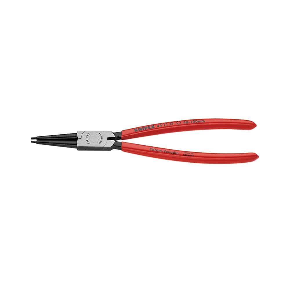 ＫＮＩＰＥＸ　穴用スナップリングプライヤー　直　先端径２．３ｍｍ　２２５ｍｍ　　４４１１－Ｊ３