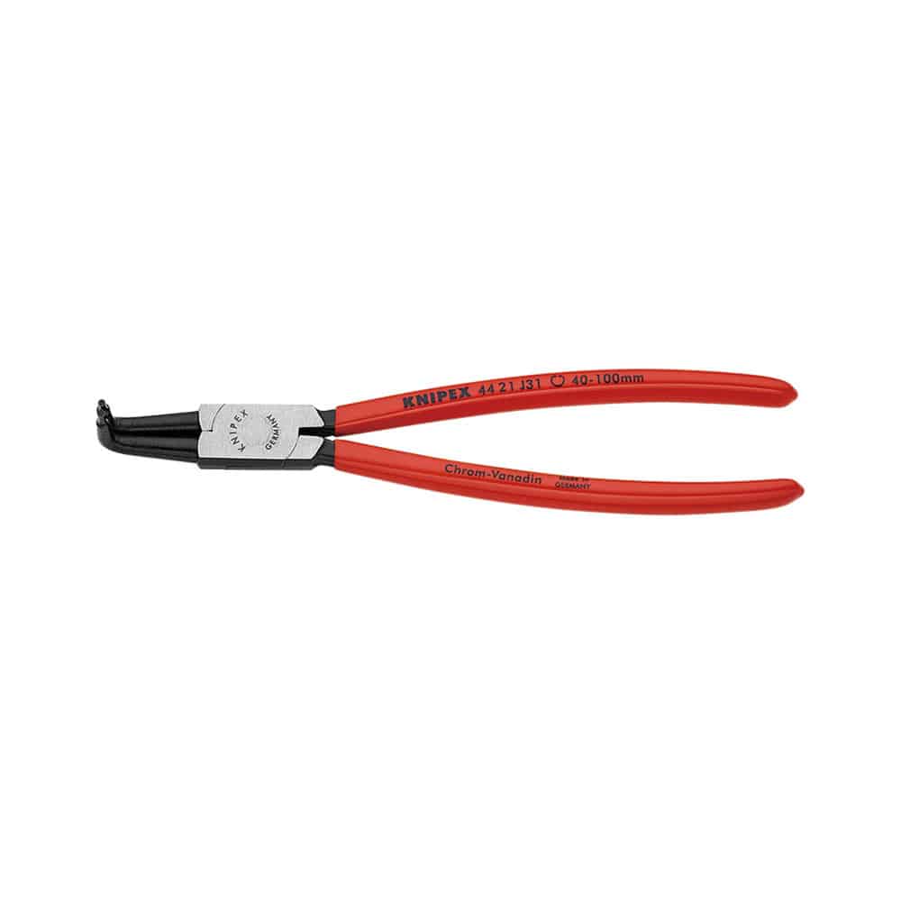 ＫＮＩＰＥＸ　穴用スナップリングプライヤー先端９０°曲先端径２．３ｍｍ　２１５ｍｍ　４４２１－Ｊ３１