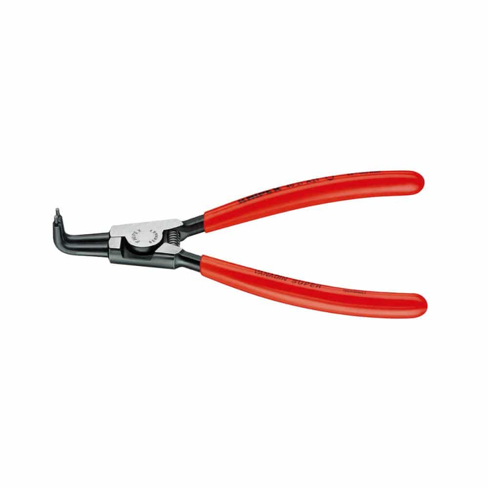 ＫＮＩＰＥＸ　軸用スナップリングプライヤー先端９０°曲先端径３．２ｍｍ　３００ｍｍ　４６２１－Ａ４１