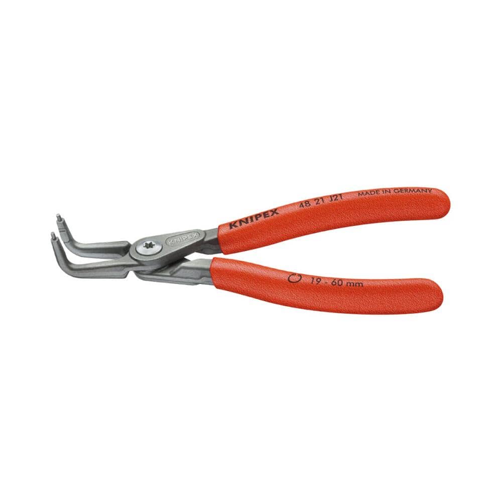 KNIPEX 穴用精密スナップリングプライヤー 先端90°曲 先端径0.9mm 4821-J01