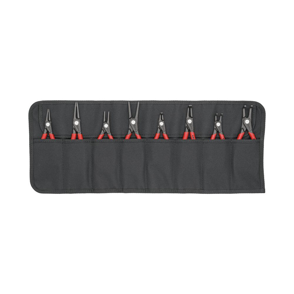 ＫＮＩＰＥＸ　８本組　精密スナップリングプライヤーセット　プラスチックハンドル　００１９５８Ｖ０２