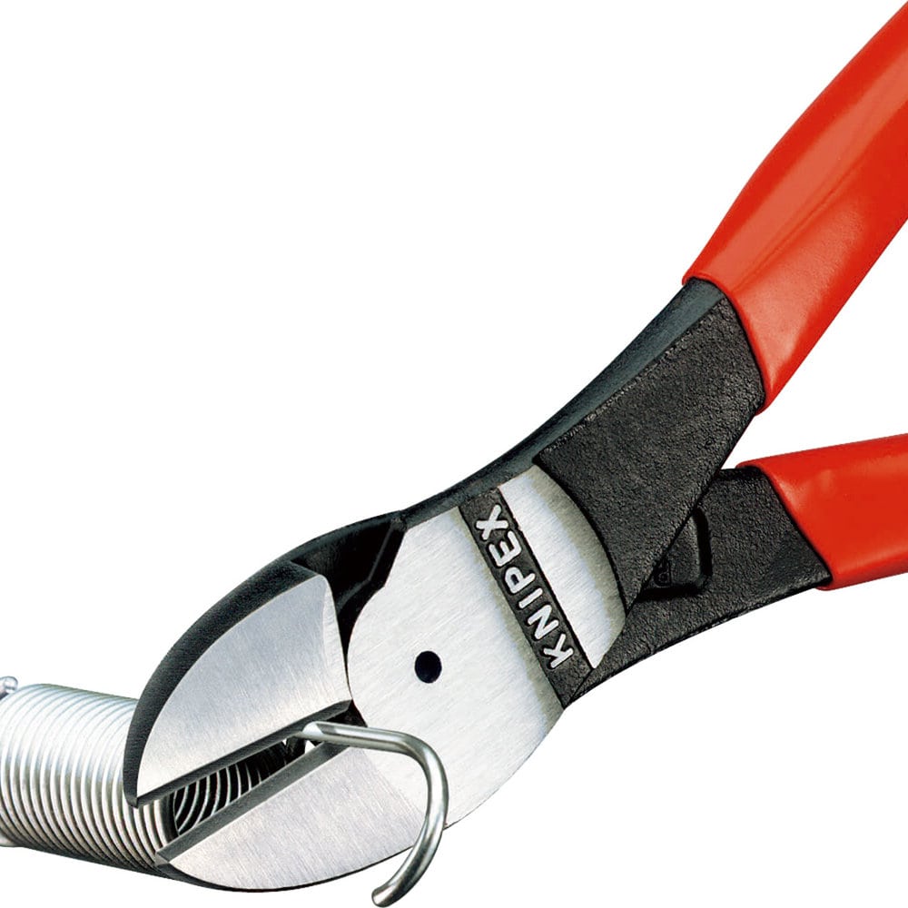 ＫＮＩＰＥＸ　強力型斜ニッパー（硬線用）１４０ｍｍプラスチックコーティングハンドル　７４０１－１４０