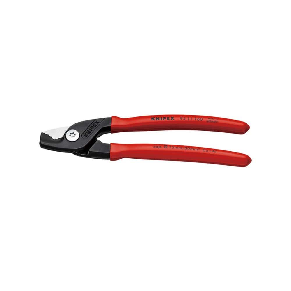 KNIPEX ケーブルカッター ステップカット プラスチックコーティングハンドル9511-160SB