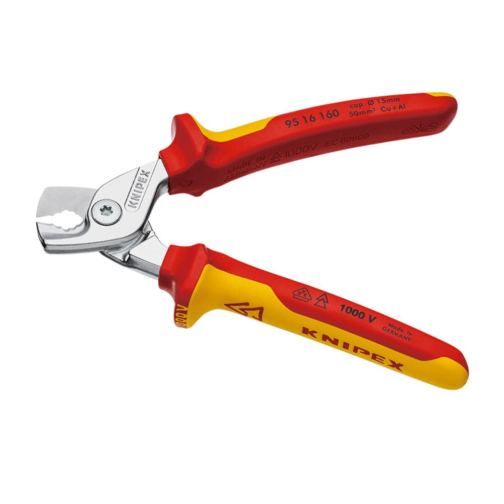 ＫＮＩＰＥＸ　１０００Ｖ　絶縁　ケーブルカッター　ステップカット　１６０ｍｍ　９５１６－１６０ＳＢ