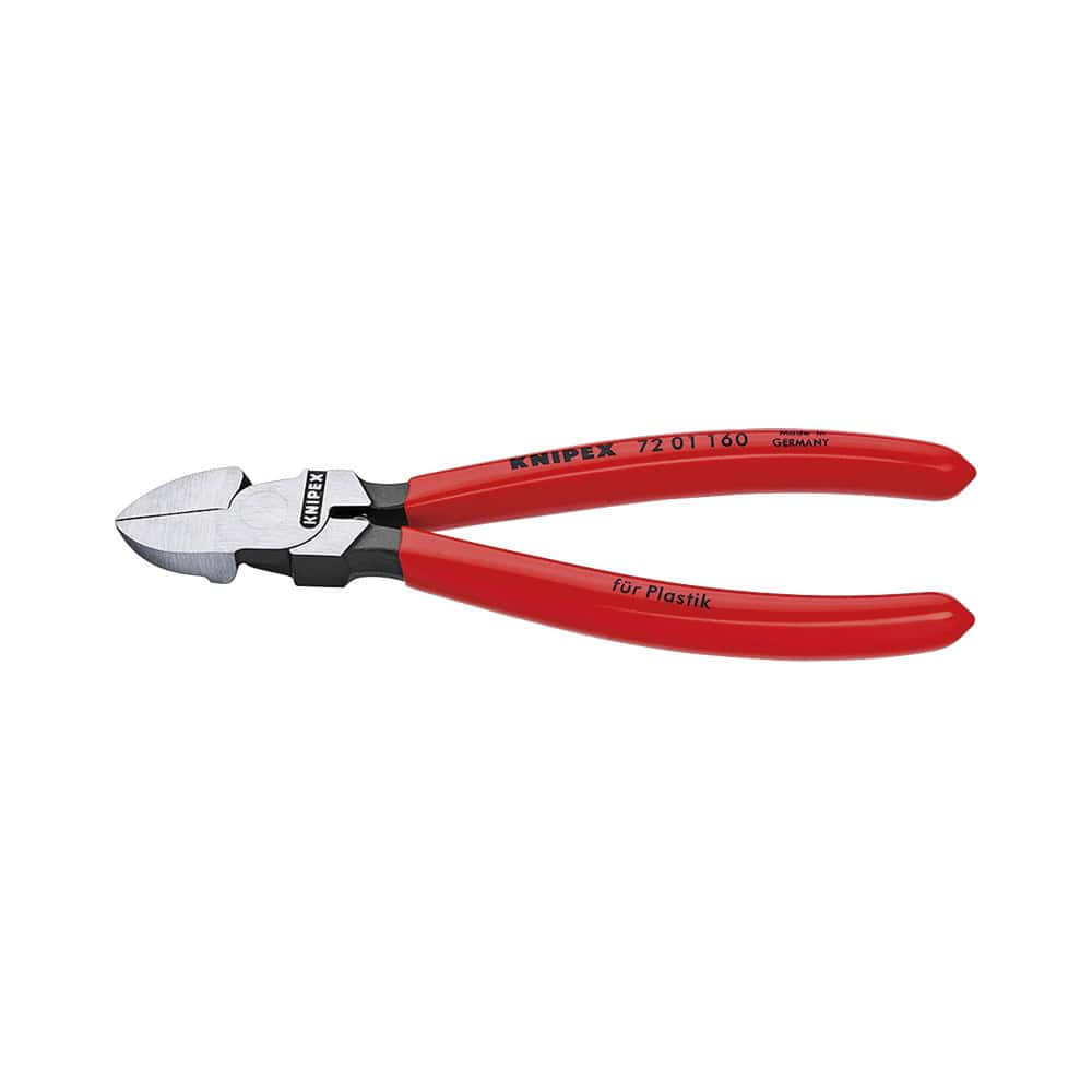 ＫＮＩＰＥＸ　プラスチック用ニッパー　１６０ｍｍ　プラスチックコーティングハンドル　７２０１－１６０