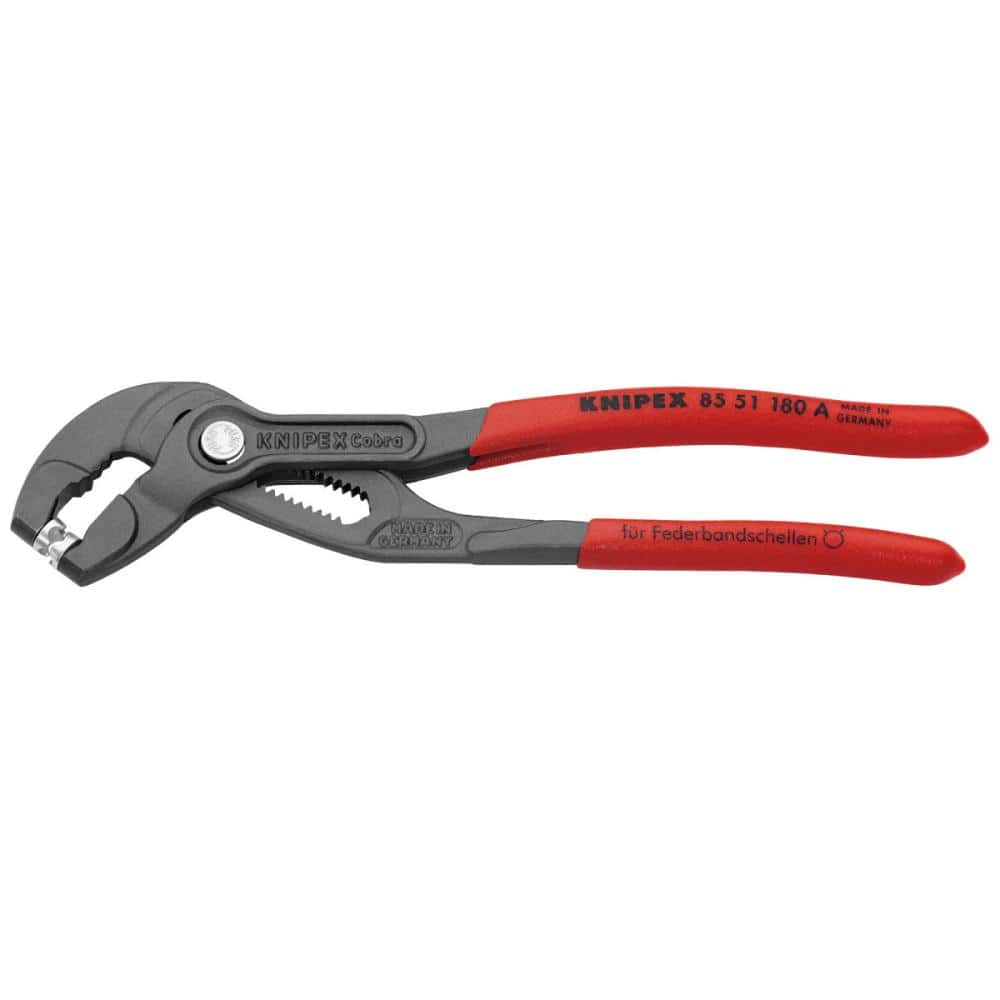 ＫＮＩＰＥＸ（クニペックス）　スプリングホースクリッププライヤー　１８０ｍｍ　８５５１－１８０ＡＳＢ