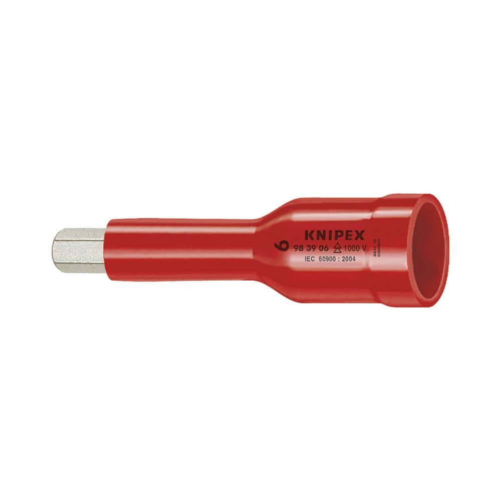 KNIPEX(クニペックス) 1000V 3/8差込 絶縁六角ソケット 5mm 9839-05