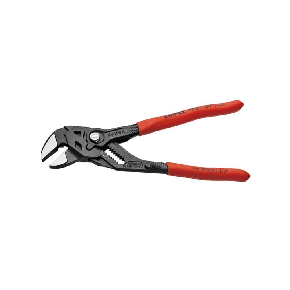 ＫＮＩＰＥＸ　プライヤーレンチ（径４０ｍｍ）　１８０ｍｍ　プラスチックハンドル　８６０１－１８０ＳＢ