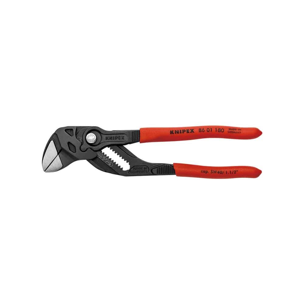 ＫＮＩＰＥＸ　プライヤーレンチ（径４０ｍｍ）　１８０ｍｍ　プラスチックハンドル　８６０１－１８０ＳＢ