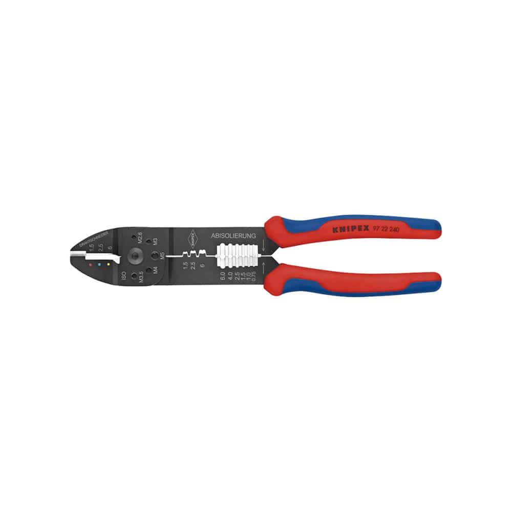 ＫＮＩＰＥＸ（クニペックス）　圧着プライヤー２４０ｍｍ　コンフォートハンドル　９７２２－２４０