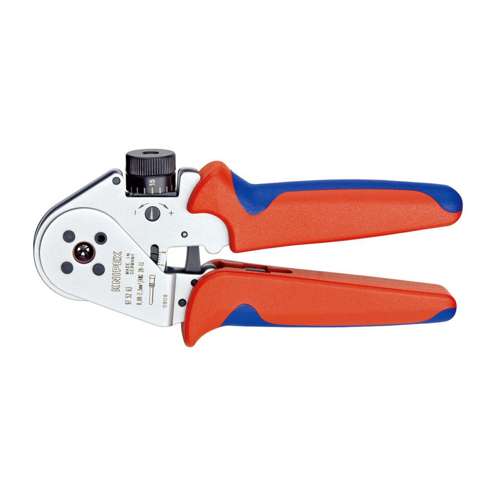 ＫＮＩＰＥＸ（クニペックス）　圧着プライヤー　１８０ｍｍ　コンフォートハンドル　９７５２－６３