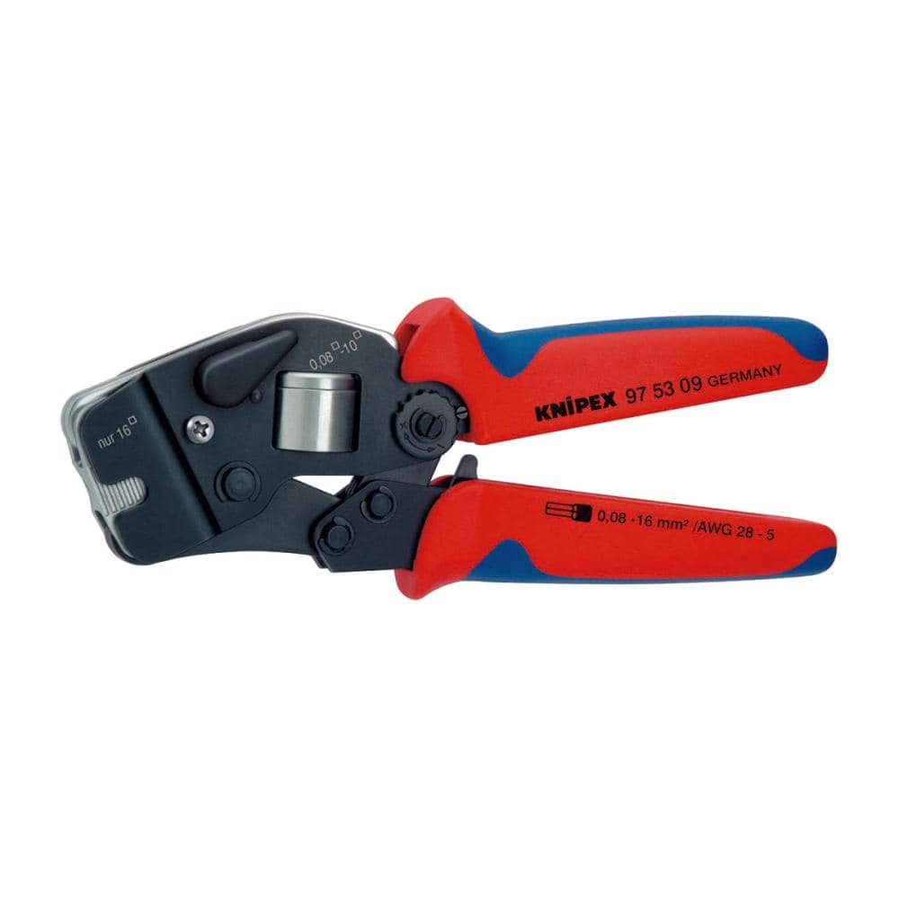 ＫＮＩＰＥＸ　ワイヤーエンドスリーブ用圧着プライヤー１９０ｍｍ　コンフォートハンドル　９７５３－０９