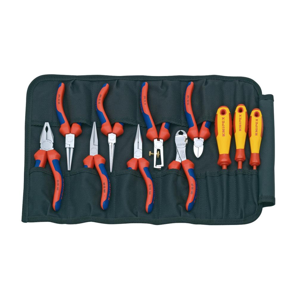 ＫＮＩＰＥＸ（クニペックス）　１１点組　工具セット　ツールロールバッグ入　００１９４１