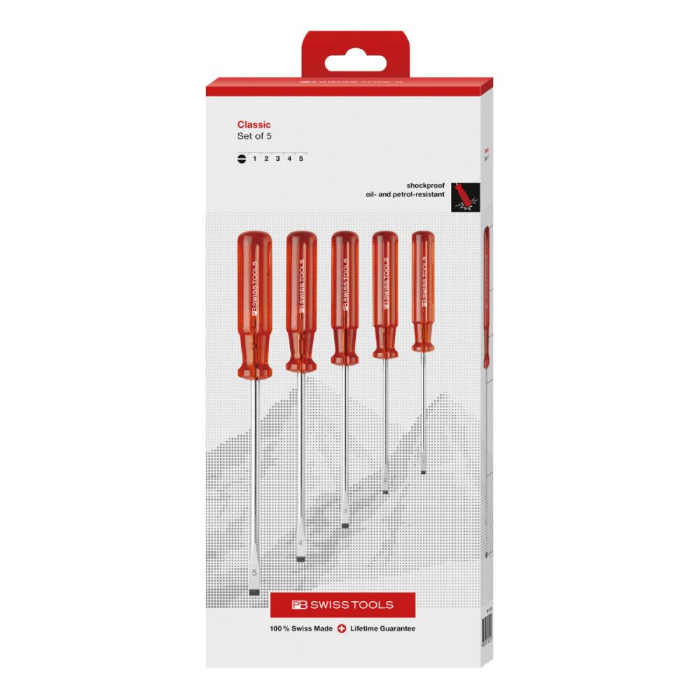 PB SWISS TOOLS ドライバーセット5本組(BOX)1561CBB