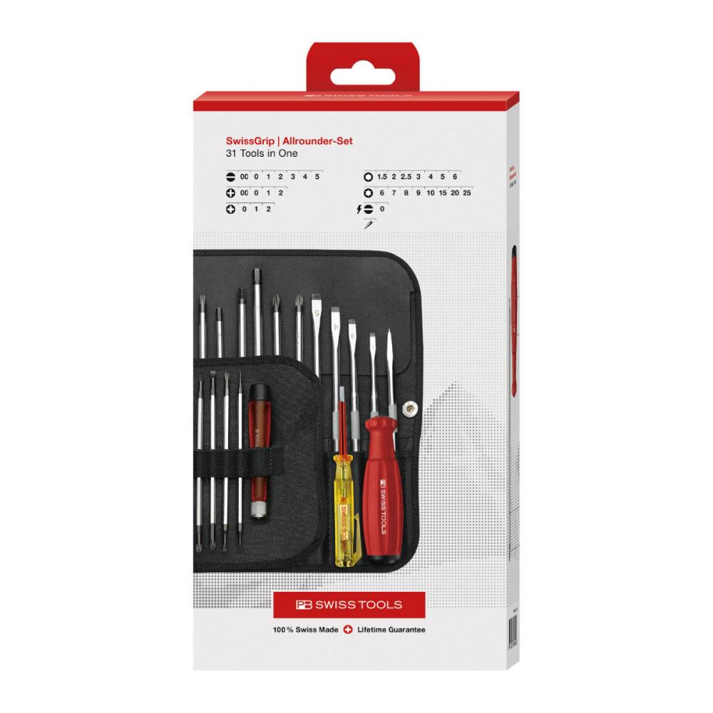 PB SWISS TOOLS オールラウンダー差替式ドライバーセット(BOX)8515CBB