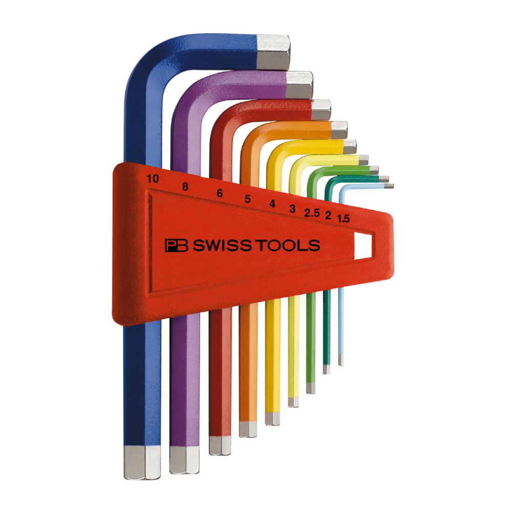 ＰＢ　ＳＷＩＳＳ　ＴＯＯＬＳ　ホルダー付レインボーレンチセット（パックナシ）２１０Ｈ－１０ＲＢ