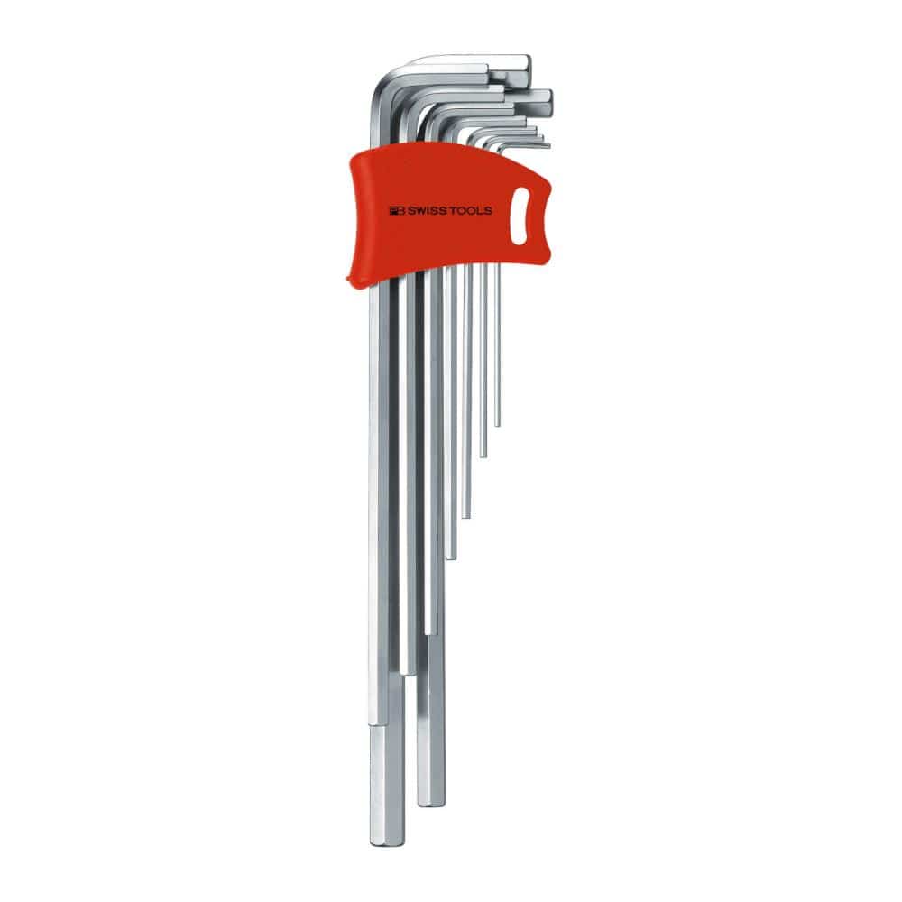 PB SWISS TOOLS ホルダー付六角レンチセットロング(パックナシ)211DH-10