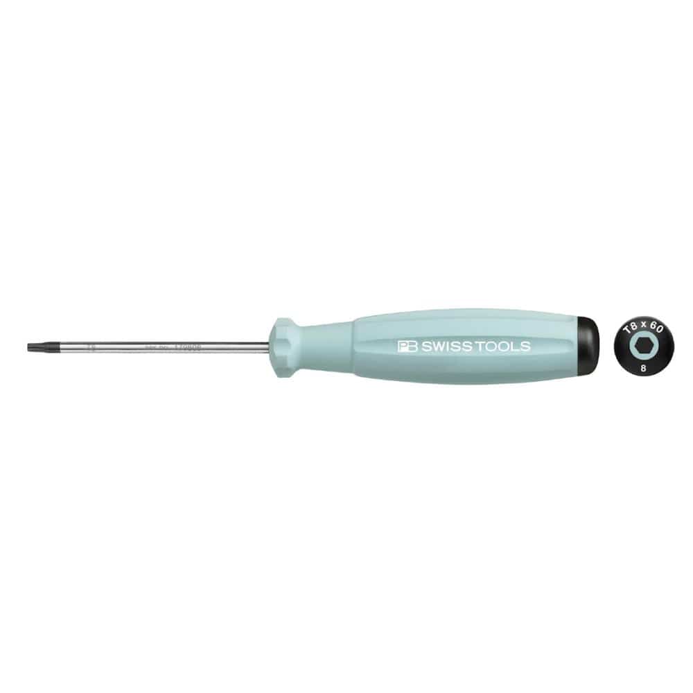 PB SWISS TOOLS レインボーヘクスローブドライバー水色8400-8-60LG