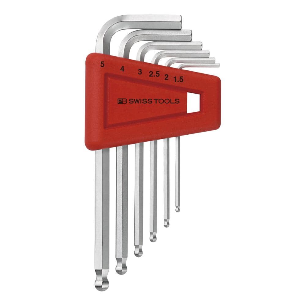 PB SWISS TOOLS ボール付六角棒レンチセット(パックナシ)212H-5