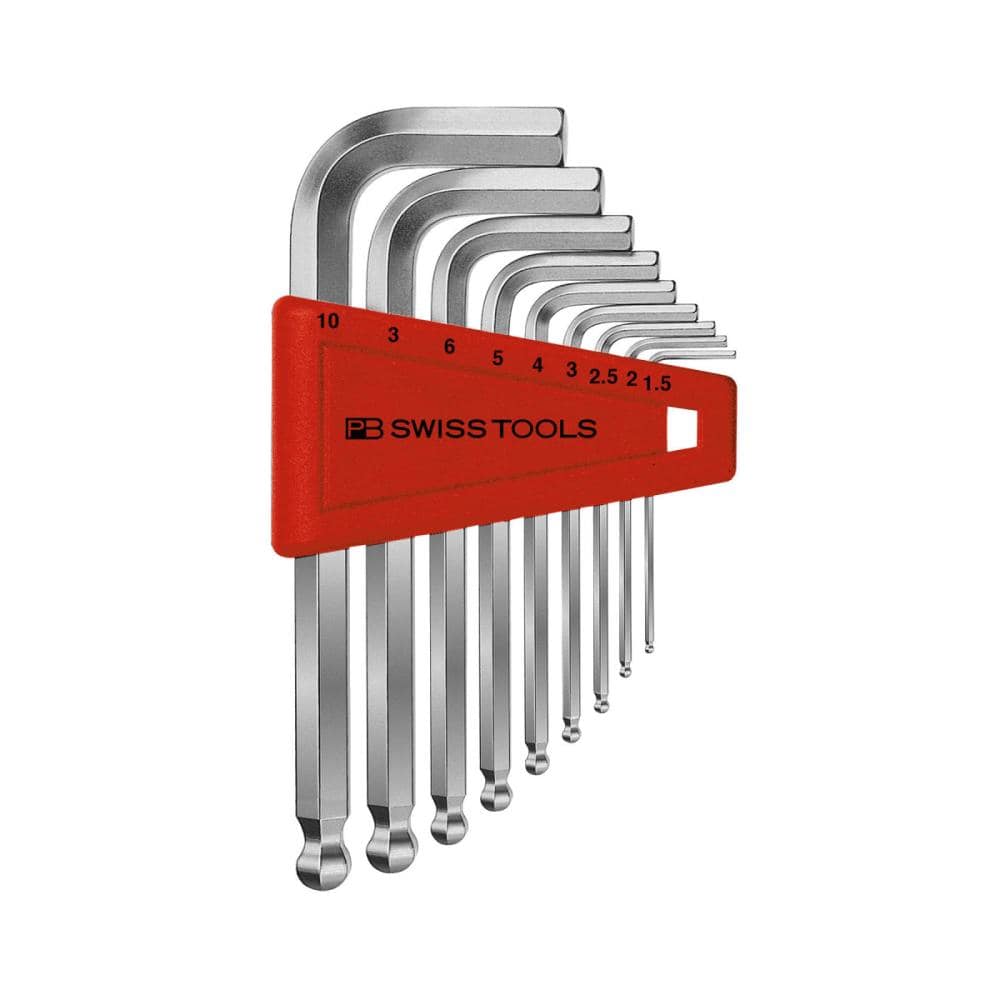 PB SWISS TOOLS ボール付六角棒レンチセット(パックナシ)212H-10