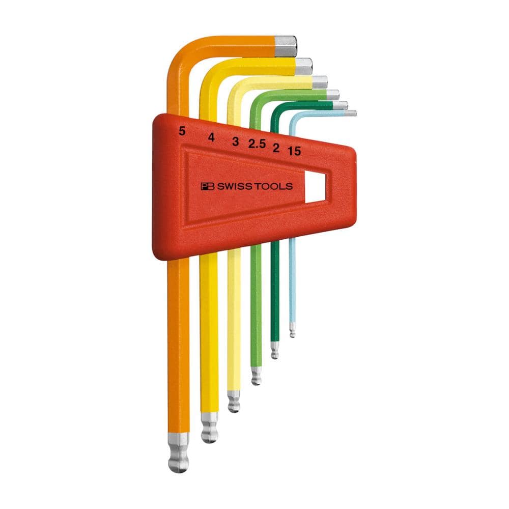 PB SWISS TOOLS ボール付レインボーレンチセット(パックナシ)212H-5RB